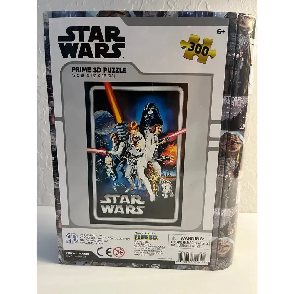 DISNEY STAR WARS PRIME 3D Puzzle Brand NEW 12x18 Inch 300 Pieces Sealed